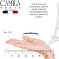 thumbnail image 3 of Southwit Paris CP1330B French Hair Snap Clip Barrette, Hair Slides Clic Clac for Women, Styling Girls Side Slide-in Metal Snap Pin Hair Accessories for Women. Strong Hold, No Slip Grip, Made in France, 3 of 5