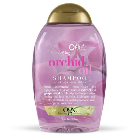 OGX Shampoo Orchid Oil, 13.0 FL OZ (Best Shampoo For Fine Curly Color Treated Hair)