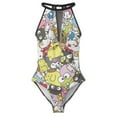 thumbnail image 3 of Hello Kitty Women's One Piece Swimsuit High Neck Tummy Control Swimwear Bathing Suit, 3 of 7