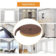 thumbnail image 5 of Weather Stripping Seal Strip for Doors/Windows, Self-Adhesive Backing Seals Large Gap, 5 of 5