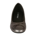 thumbnail image 4 of Jelly Bean Tree New Metallic PU Bow Decor Ballerina Flat (Toddler/ Girl) Sz 9-4, 4 of 5