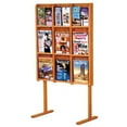 thumbnail image 3 of Wooden Mallet LM12-FSLO Divulge 9 Magazine & 18 Brochure Floor Display - Light Oak, 3 of 3
