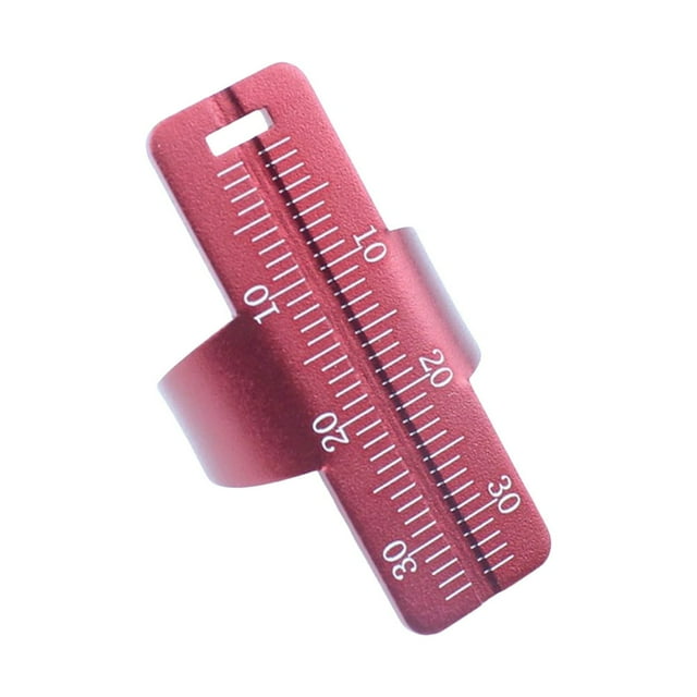 Dental Ring Ruler Clear Scale Adjustable Opening Anti-Slip Root Canal Measuring Dental Millimeter Finger Gauge Teeth Tool