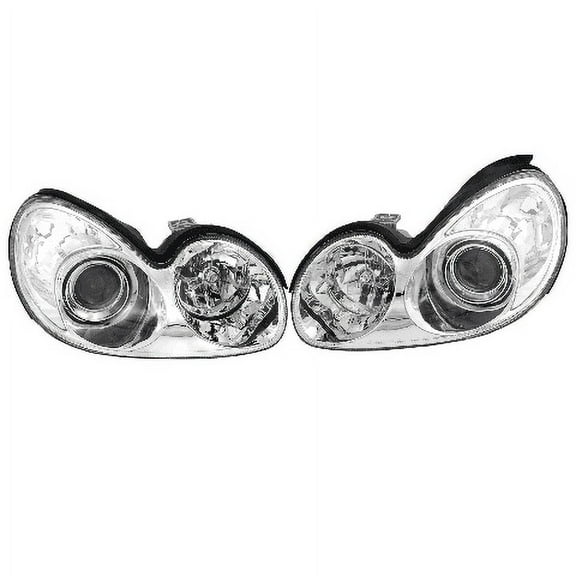 Fits 02-05 Sonata Left & Right Headlamp Assemblies (Pair)