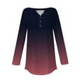 thumbnail image 5 of Womens Henley Tops Long Sleeve, Comdrip Long Sleeve Tops for Women Neck Casual Petite T Shirts Long Sleeve Tunic Tops for Women Light Violet S, 5 of 5
