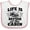 White/Pink, variant on Inktastic Life is Better at The Cabin with Trees and Moon Boys or Girls Baby Bib