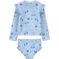 thumbnail image 2 of Carter's Child of Mine Toddler Girl Rash Guard Swimsuit Set, 2-Piece, Sizes 12M-5T, 2 of 5