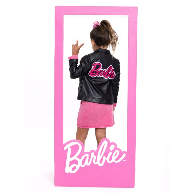 Barbie Toddler Girl Faux Leather Moto Jacket Sizes 2T 5T Walmart