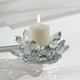 thumbnail image 4 of Candelabros de cristal con forma de flor para velas de té, decoración para Navidad, hogar, boda, fiesta, 4 of 5