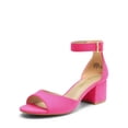 thumbnail image 1 of Sandalia DREAM PAIRS Tacón Grueso 5.5 cm Correa Ajustable Rosa Fucsia, 1 of 6