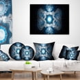 thumbnail image 3 of Designart Cabalistic Clear Blue Texture - Abstract Throw Pillow - 18x18, 3 of 4