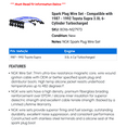 thumbnail image 2 of Spark Plug Wire Set - Compatible with 1987 - 1992 Toyota Supra 3.0L 6-Cylinder Turbocharged 1988 1989 1990 1991, 2 of 2