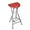Red B, variant on Folding Stools for Adults Portable, 28 inch Collapsible Stool Heavy Duty, Indoor Tall Bar stools with Handle, Plastic Counter Barstool Chair for Kitchen Outdoor Travel (Red B, H90xW31cm(35x12inch))