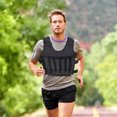 thumbnail image 1 of Chaleco lastrado, chaleco para correr, chaqueta de peso de tela Oxford, chaleco de entrenamiento con pesas cómodo, chaleco de carga para entrenamiento de fuerza, 1 of 9