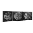thumbnail image 2 of Marmont Hill Silver Circle Triptych, 2 of 7