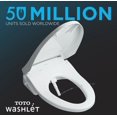 thumbnail image 2 of Toto Sw4049t60 Washlet+ Sx Elongated Replacement Bidet Seat - White, 2 of 7