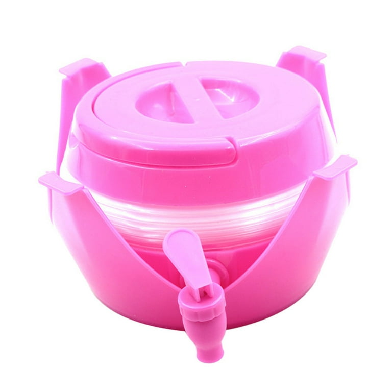 7.5L Outdoor Foldable Water Bucket with Faucet Portable Folding Camping  Water Container Collapsible Travel Juice Drinking Bottle