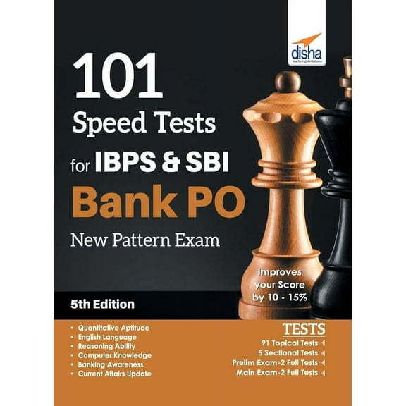 101 Speed Tests for IBPS & SBI Bank PO New Pattern Exam 5th Edition, (Paperback)