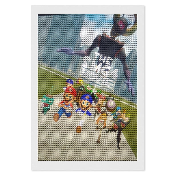 Película de SMG4 Kits de Pintura de Diamantes para Adultos 5D DIY Diamond Art Kits Full Drill Diamond Dots para Regalo Decoración de Pared y Relajación Artes de Gemas 20*30cm
