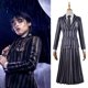 thumbnail image 1 of Wednesday Addams Academy Ropa escolar Poliéster ligero para fiesta de cosplay, 1 of 8
