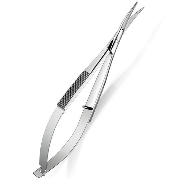 Tijeras Hicarer Squeeze de acero inoxidable, 12 cm, color plateado