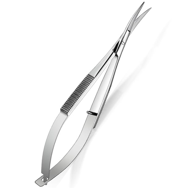 Tijeras Hicarer Squeeze de acero inoxidable, 12 cm, color plateado