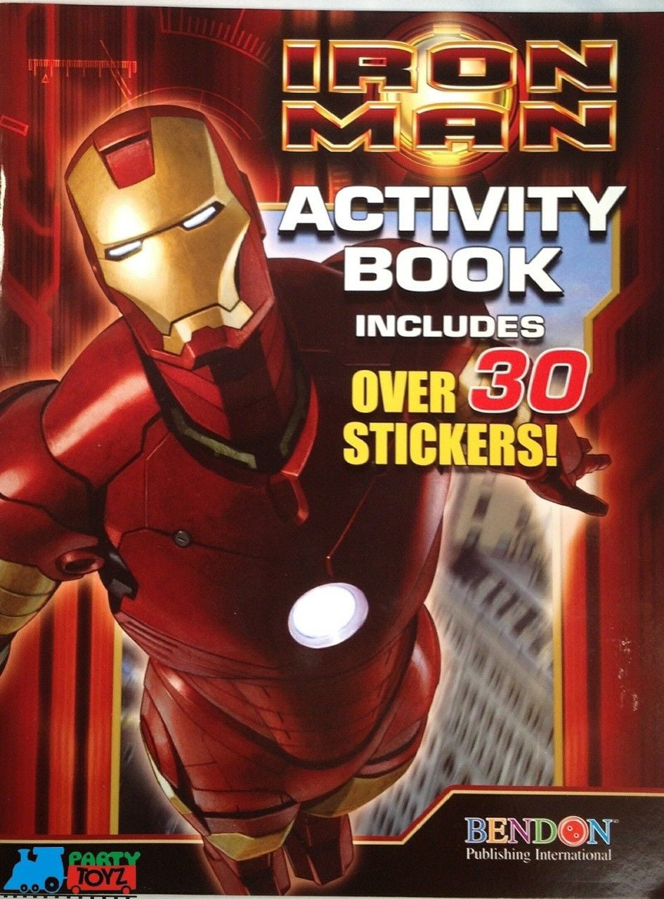 Marvel Iron Man Coloring and Activity Book with 30