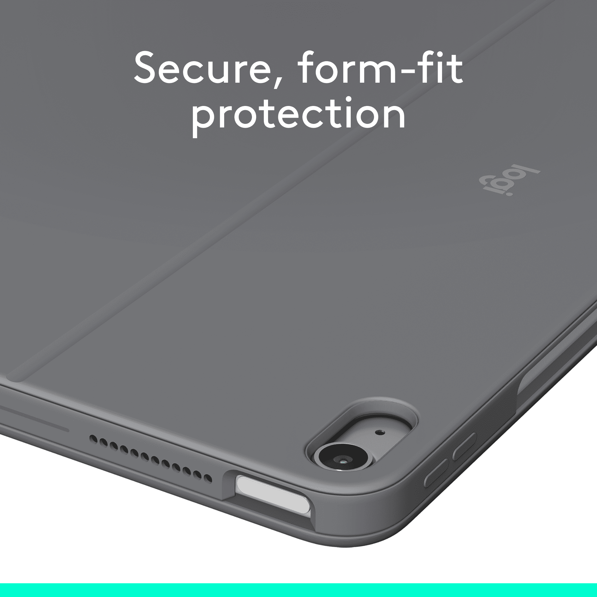Logitech Combo Touch iPad Air 13-inch (M2, M3 & M4) (2024, 2025 & 2026) Keyboard Case - Detachable backlit keyboard with kickstand, Oxford Grey