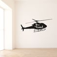 thumbnail image 2 of Time To Travel Helicopter Silhouette Helicopter Drawing Different Types Vinyl Wall Art Wall Sticker Wall Decal Home Kids Room Study Room Boys Girls Room Wall Décoration Design Décor Size (8x20 inch), 2 of 3