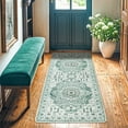 thumbnail image 5 of Sonoro Kate 2.5x8 Area Rugs for Living Room Bedroom, Non Slip Boho Machine Washable Indoor Floor Carpet, Green, 5 of 7