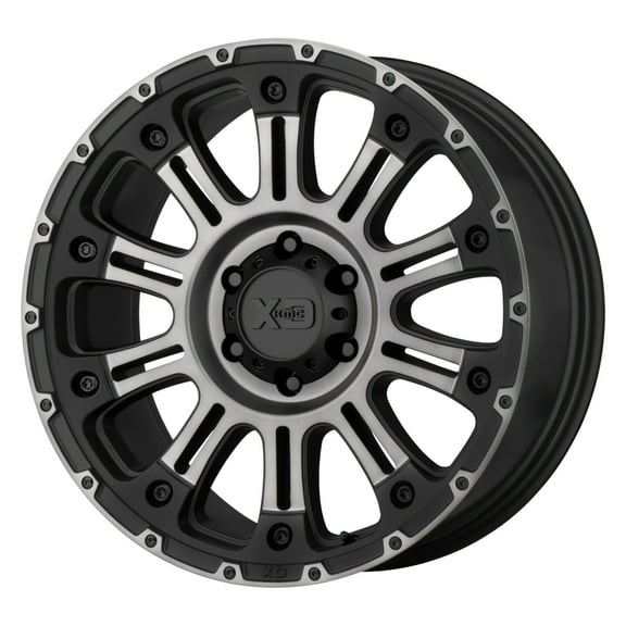 XD Aluminum Rim XD829 HOSS II 17X9in Satin Black Machined Gray Tint Finish, XD82979068418
