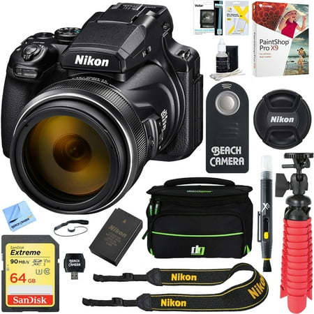 Nikon (26522) COOLPIX P1000 16MP 125x Super-Zoom Digital Camera + 64GB Memory & Accessory