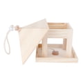 thumbnail image 4 of Birdhouse, Bird Nests House Straight Texture Hanging Bird House Bird Nesting Box, Indoors For Outdoor Gardens, 4 of 8