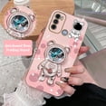 thumbnail image 1 of Funda Con Soporte De Teléfono Para Motorola Moto G60 G62 G72 G50 G52 G53 G30 G42 G82 G22 G60S De Astronauta De Arenas Movedizas, 1 of 4