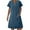 Blue, variant on Youyipin Womens Dresses Women Denim Dress Short Sleeve Mini Jean Dress Jumper Babydoll Summer Shift Dress Summer Dresses For Women 2025