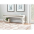 thumbnail image 2 of Pemberly Row 20" Transitional Fabric/Wood Bench in Beige/Smokey White, 2 of 8