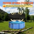 thumbnail image 6 of 10Ft Round Pool Cover, Solar Pool Covers for Above Ground Pools, 420D Inflatable Pool Cover Protector with Steel Rope, Increase Stability Ground Swimming Pools, UV Resistant, Waterproof Dustproof, 6 of 13
