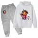 thumbnail image 3 of Sudadera con capucha de la casa de muñecas Gabbys para niños y niñas, conjunto de 2 piezas con capucha y pantalones Mirabel, bonito disfraz para niños, chándales para niños, 3 of 5