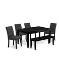 thumbnail image 6 of East West Furniture 6 Piece Dinner Table Set contain A Kitchen Table, 6 of 6