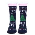 thumbnail image 1 of Sonducket Calcetines de piso de textura suave para mujeres máxima comodidad para los días fríos de invierno calcetines cálidos de invierno Medias árbol de navidad azul, 1 of 6