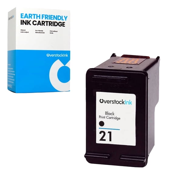 OverstockInk 21 Ink Cartridge Compatible for HP21 for DeskJet 3910 3920 3930 (1 Black)
