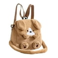 thumbnail image 3 of Lindo bolso de felpa Marrón, 3 of 8