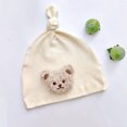 thumbnail image 1 of Gorro fetal de un solo nudo con diseño de oso de dibujos animados de estilo coreano para bebés, primavera y otoño, bonito jersey para bebés, niños y niñas, 1 of 6