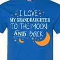 thumbnail image 4 of Inktastic I Love My Granddaughter to the Moon and Back T-Shirt, 4 of 5