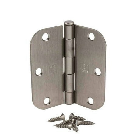 - (Pack of 50) Hager 3 1/2 Inch Satin Nickel Door Hinges with 5/8