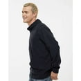 thumbnail image 2 of Augusta Sportswear B24534504 Men Eco Revive Micro-Lite Fleece Quarter-Zip Pullover, Black - Medium, 2 of 5
