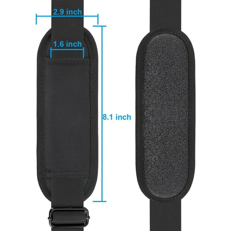 1 Inch Nylon Shoulder Bag Belt Crossbody Replacement Adjustable Straps for  Laptop Case Briefcase Handbag Camera Pet Bag (Black)