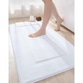 thumbnail image 1 of Alfombra de baño DEXI, lavable y antideslizante, 110 x 60 cm, color blanco, 1 of 9