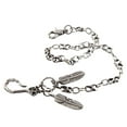 thumbnail image 1 of 57cm / 22.44inch Wallet Chain Strong Leash Biker Trucker Key Jeans - Pta antigua, 1 Plata antigua Yinane cadena de pantalones para hombres, 1 of 8