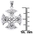 thumbnail image 2 of Jewelry Trends Sterling Silver Celtic Knot Cross Pendant Necklace 18", 2 of 8